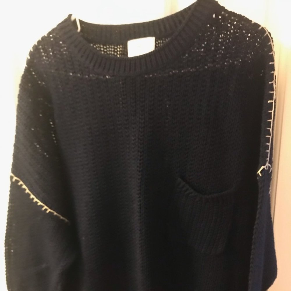 Navy Blue sweater, Large, WRAP of London,